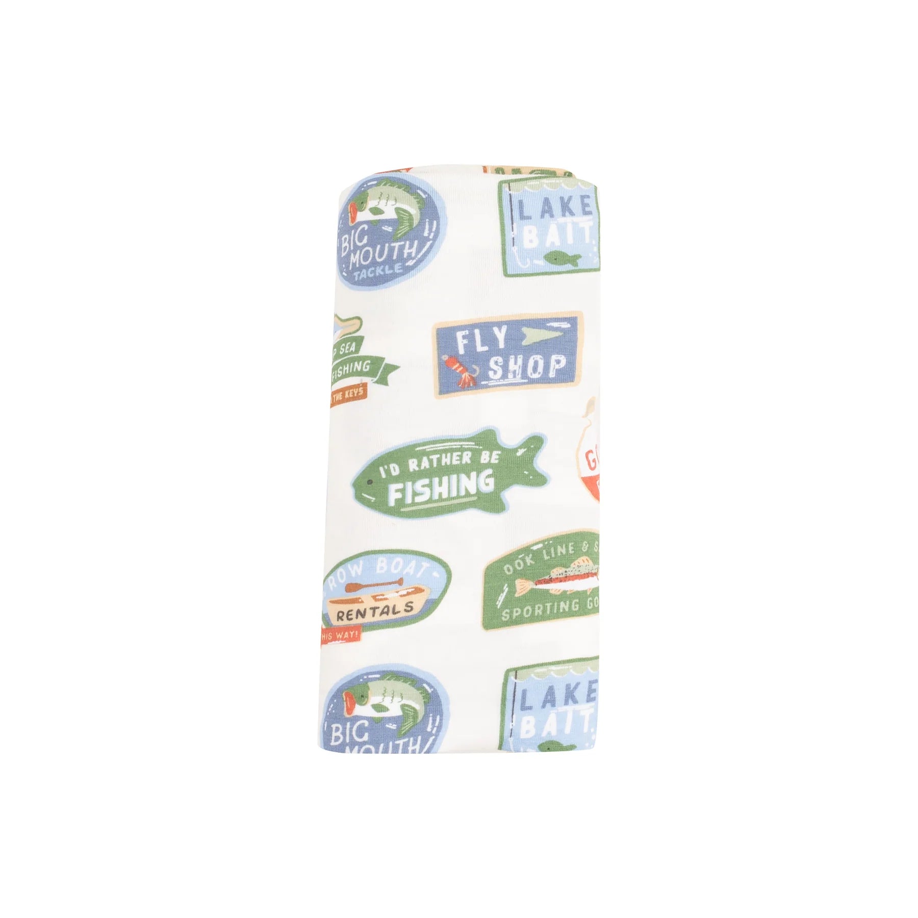 Swaddle Blanket - Bait Shop Signage - 45X45