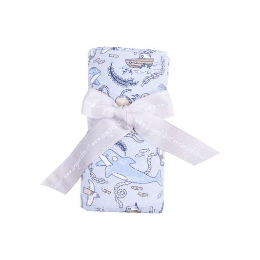 Nautical Notebook Bamboo Swaddle Blanket