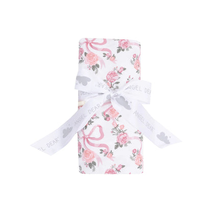 Ribbon and Flowers Swaddle Blanket