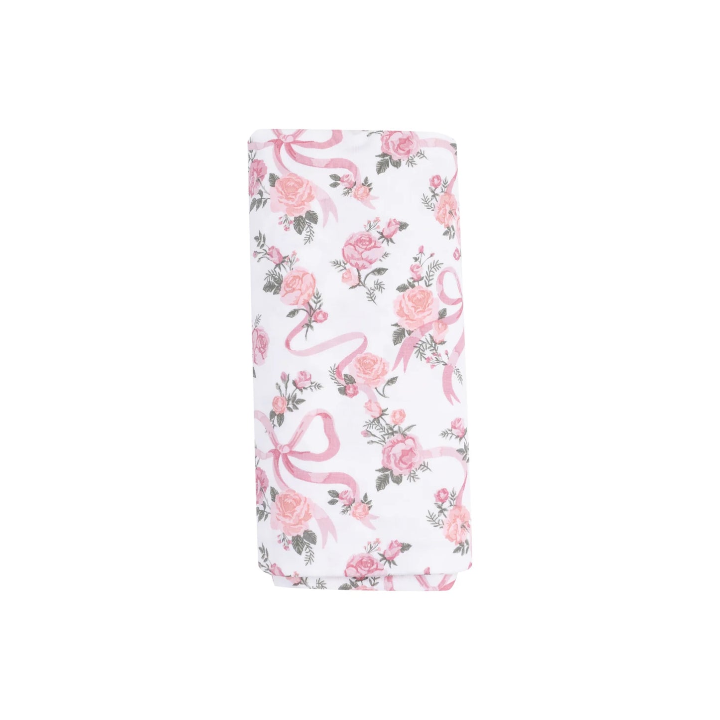 Ribbon and Flowers Swaddle Blanket