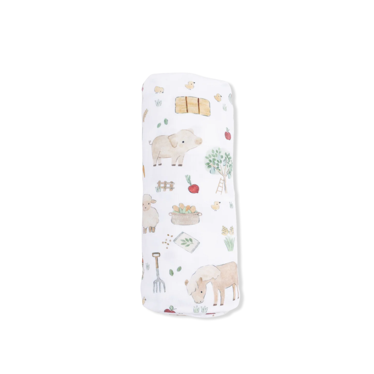 Cute Farm Animals Swaddle Blanket