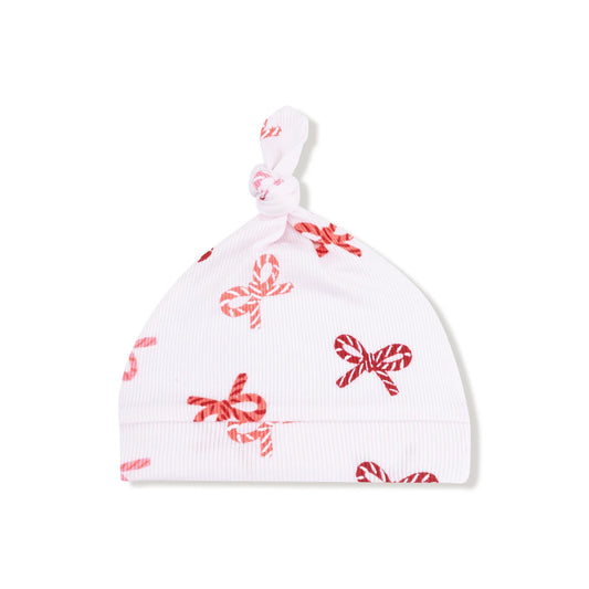 Candy Cane Bows  Knotted Hat