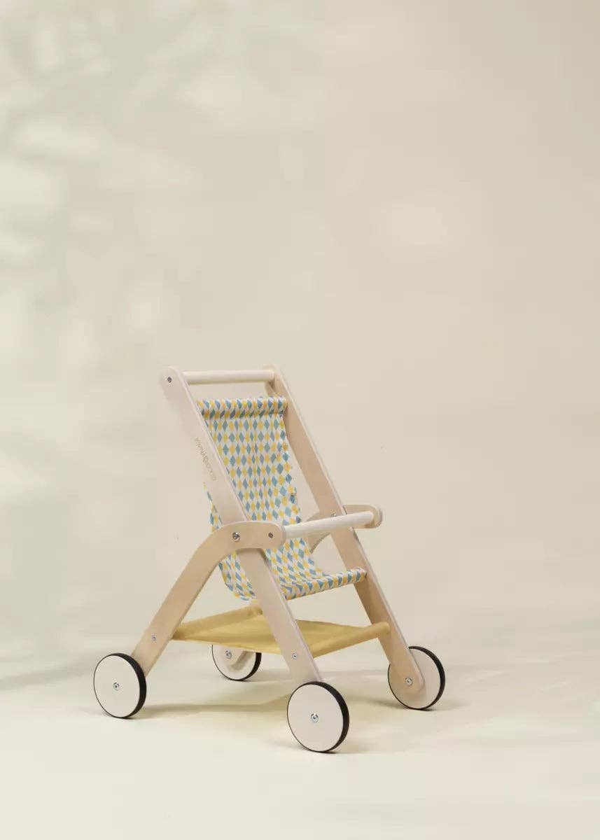 Wooden Doll Stroller