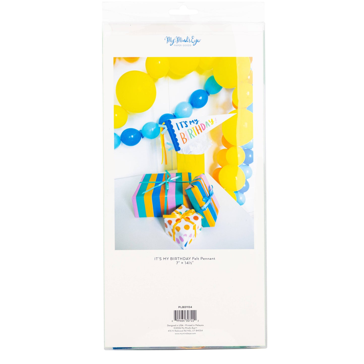 It’s My Birthday Felt Pennant Banner