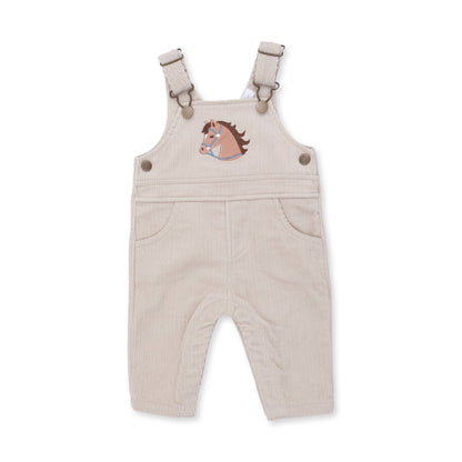 Peyote Corduroy - Uni Old School Overall with Horse Applique
