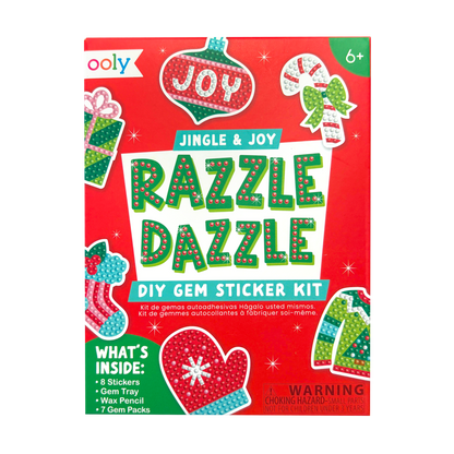 Mini Razzle Dazzle DIY Gem Sticker Kit - Jingle & Joy - view 5