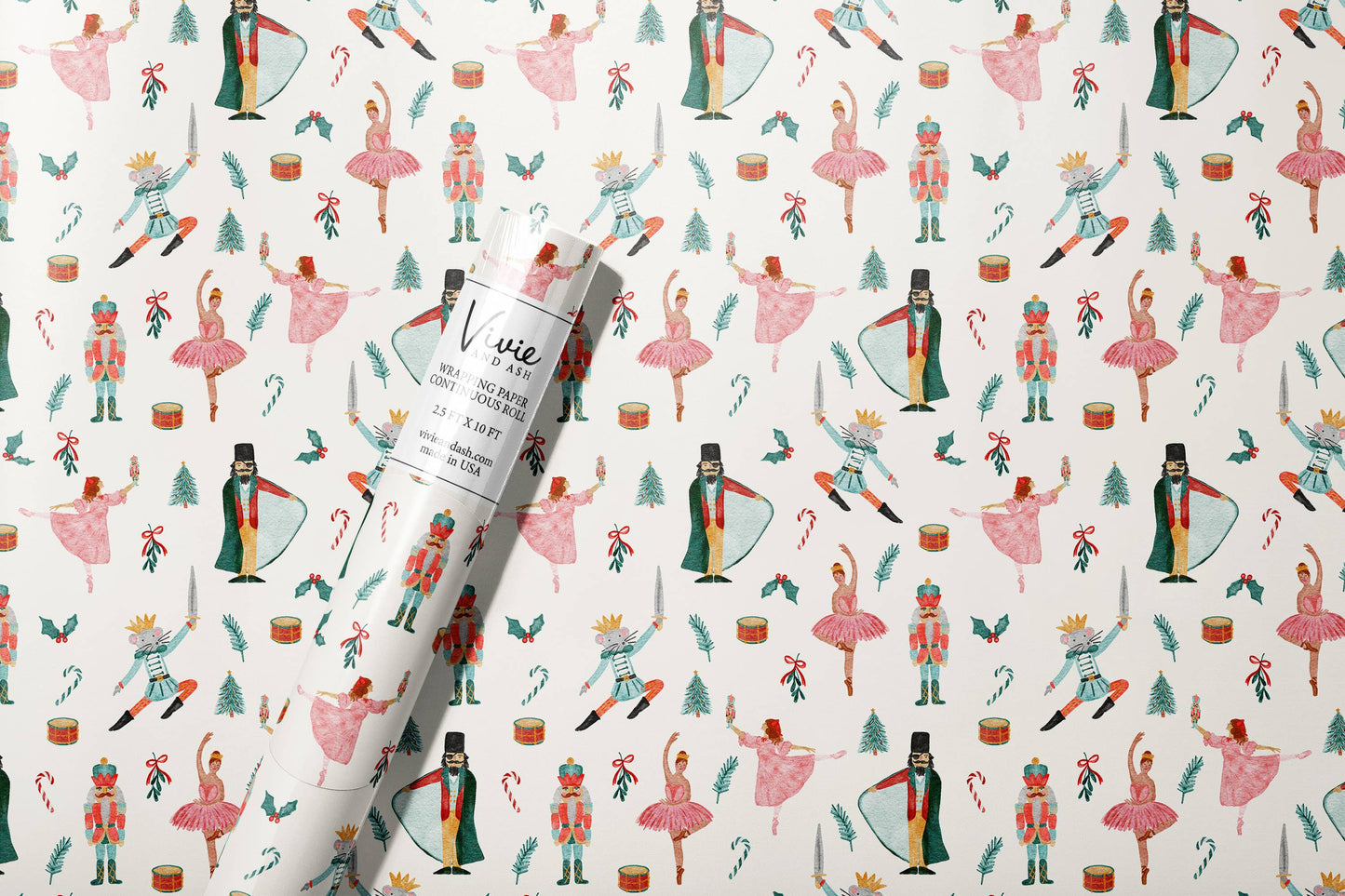 Christmas Nutcracker Wrapping Paper Roll