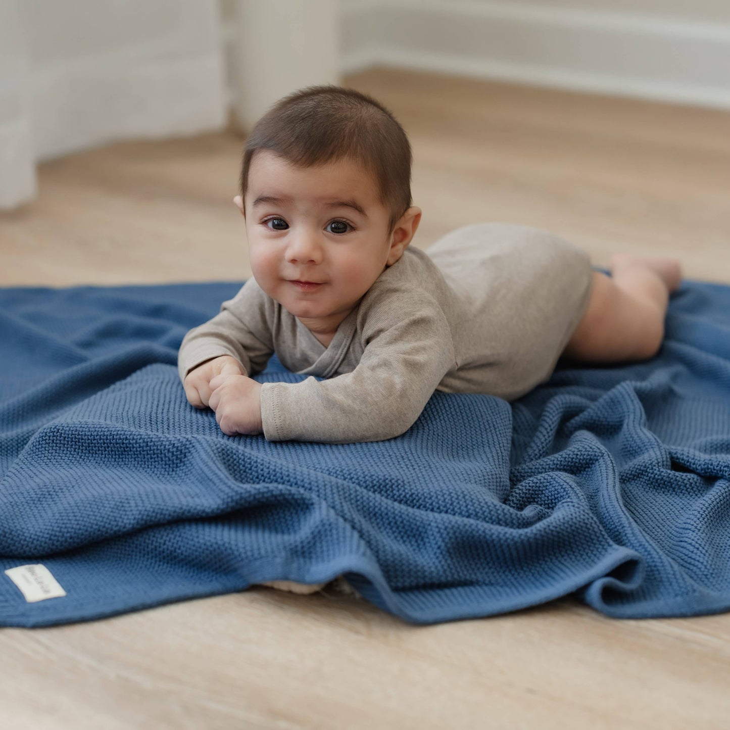Heritage Knit 100% Organic Luxury Cotton Swaddle Receiving Baby Blanket