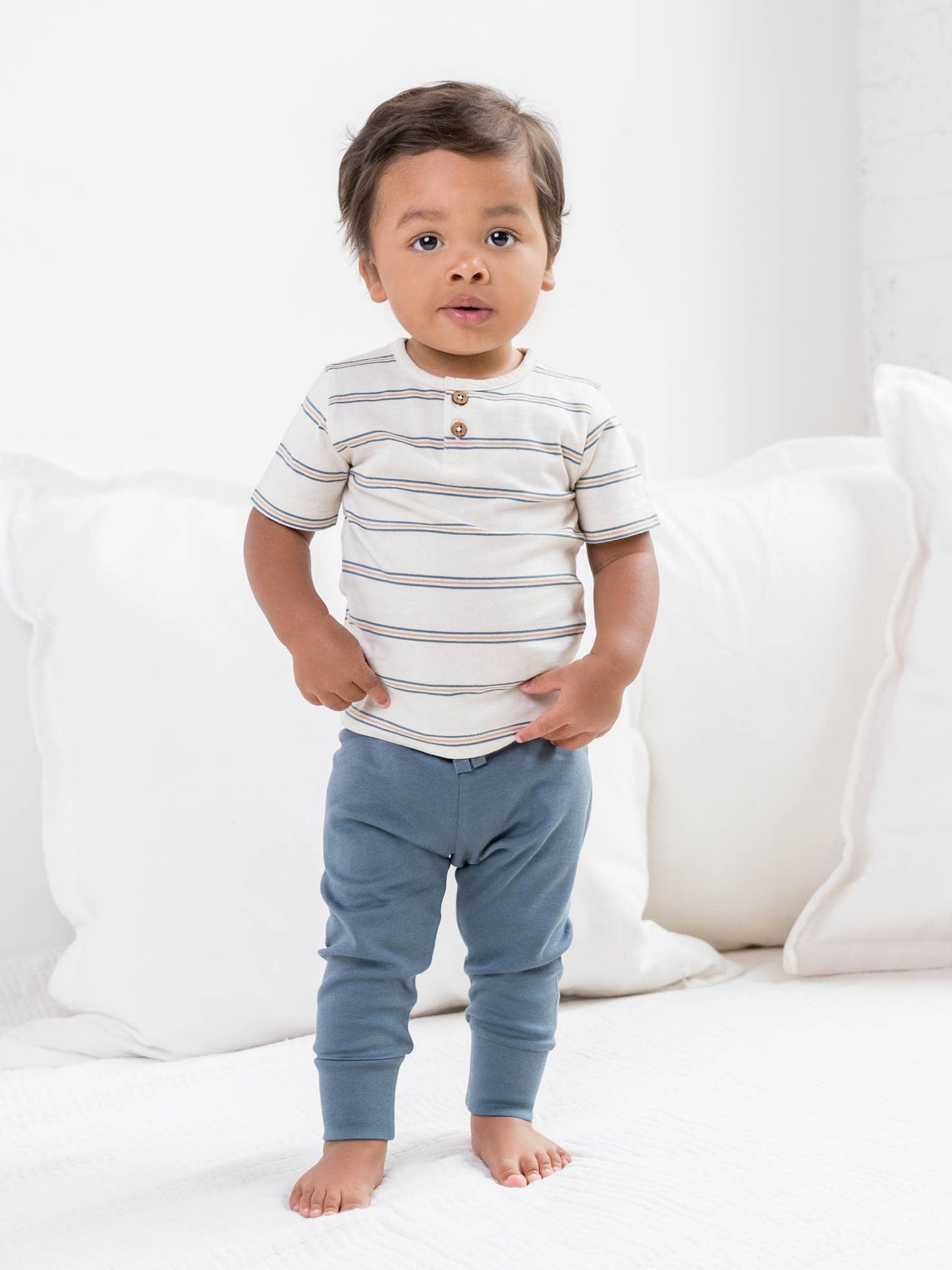 Organic Baby and Kids Cruz Joggers - Harbor