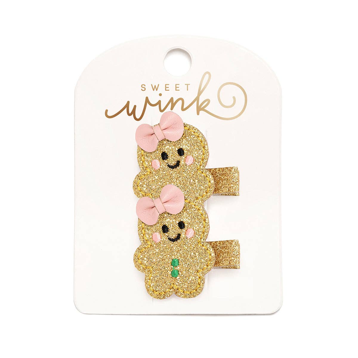 Gingerbread Christmas 2 Piece Clip Set