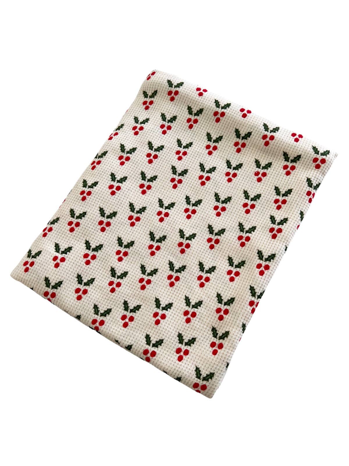 Organic Cotton Waffle Swaddle, Holly