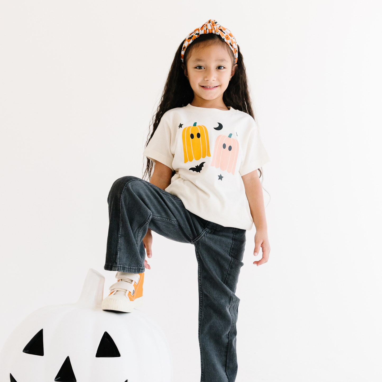 Pumpkin Ghost Halloween Tee