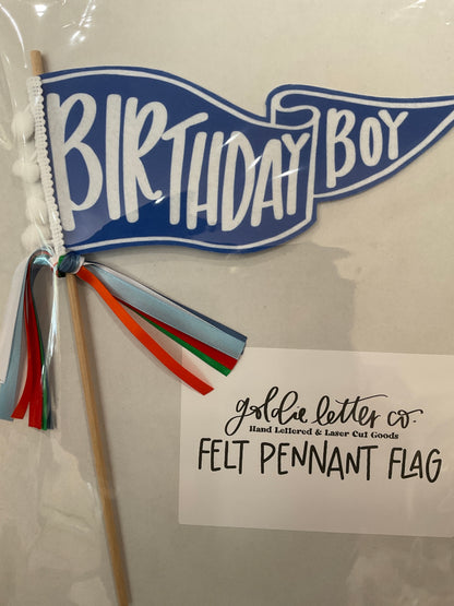 Birthday Felt Flag