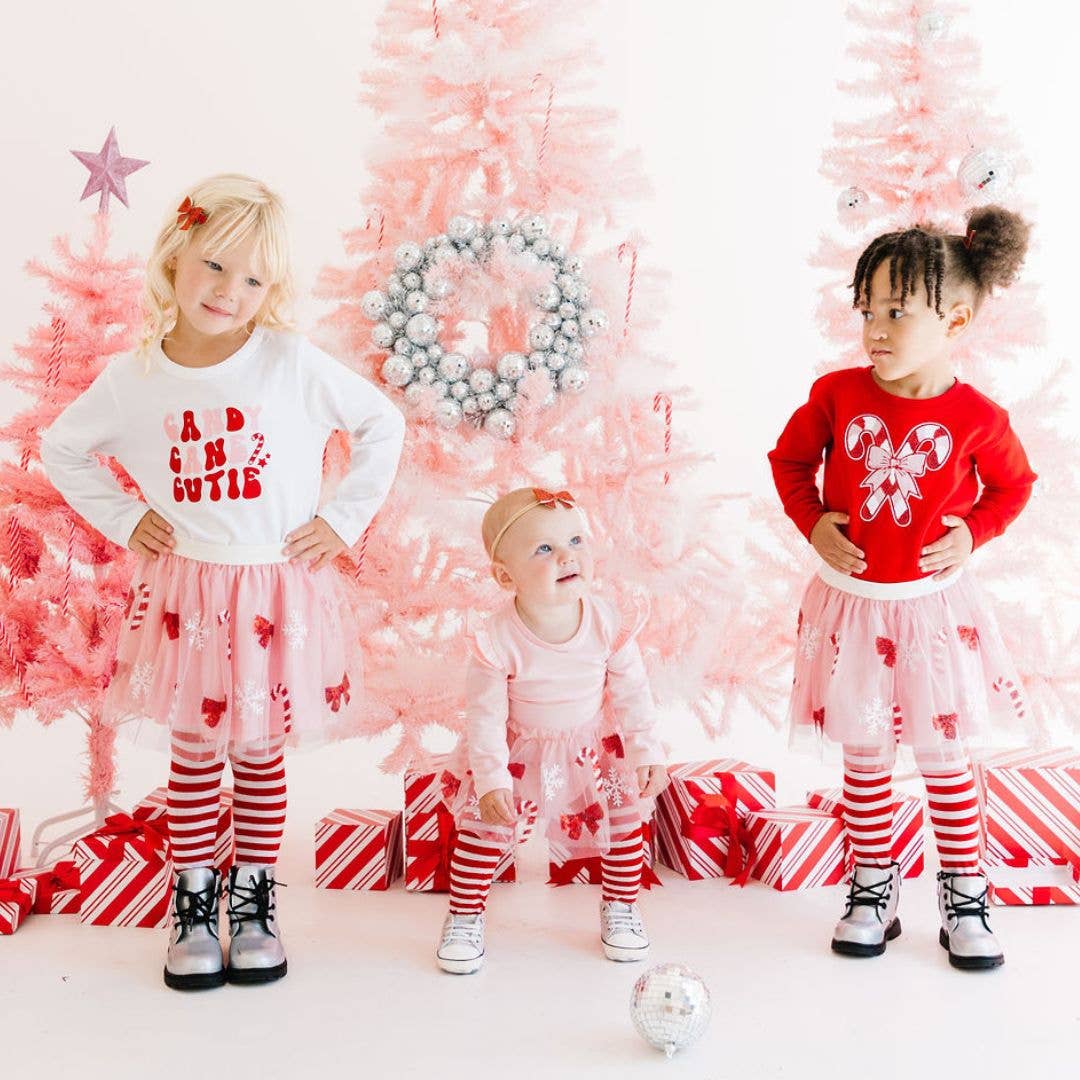 Candy Cane Cutie Sequin Christmas Tutu