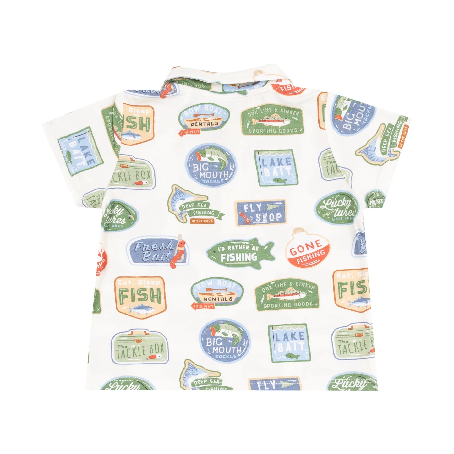 Polo Shirt & Short Set - Bait Shop Signage