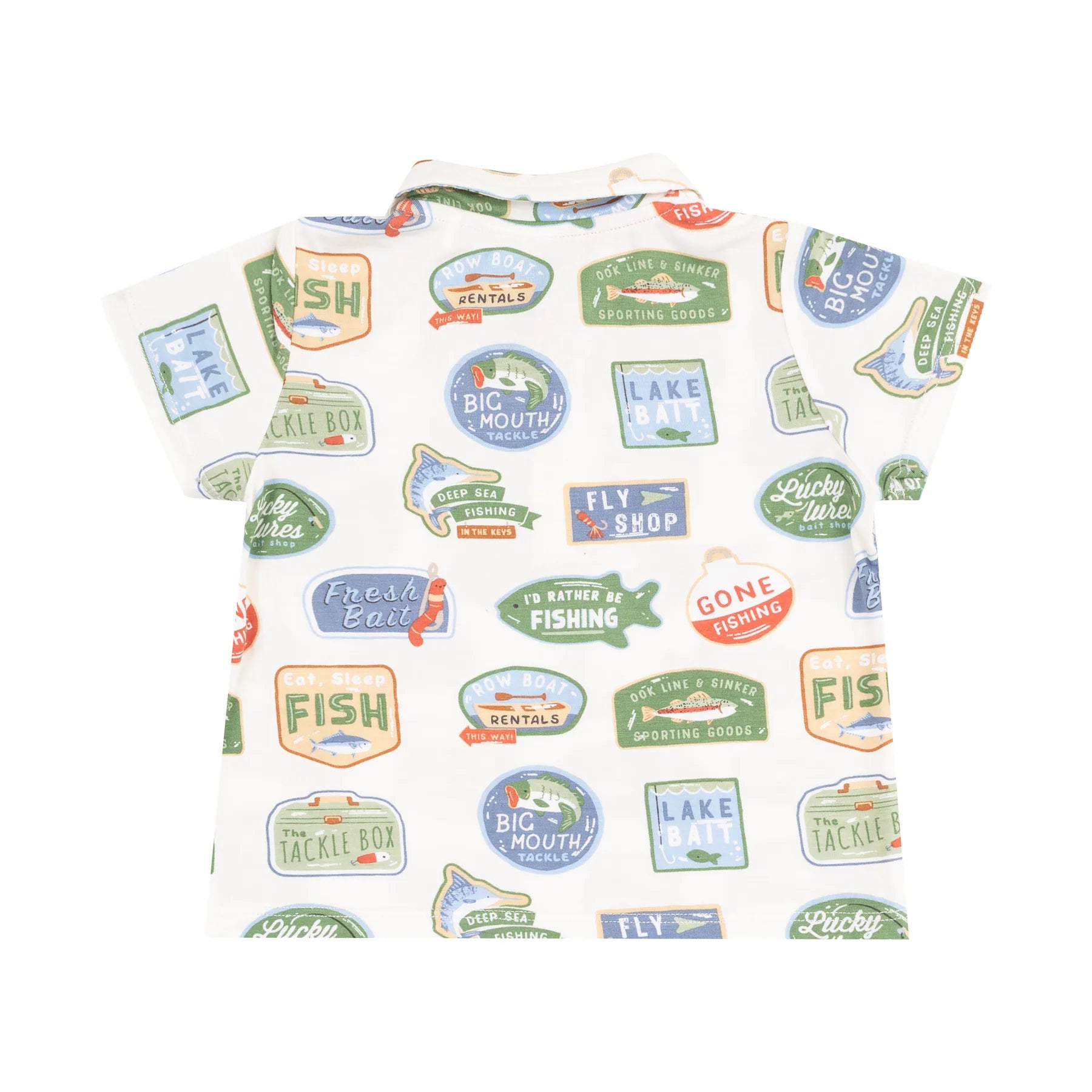Polo Shirt & Short Set - Bait Shop Signage