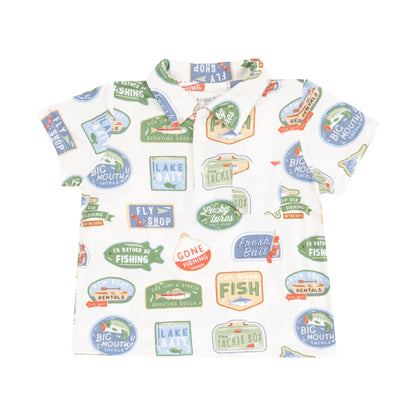 Polo Shirt & Short Set - Bait Shop Signage