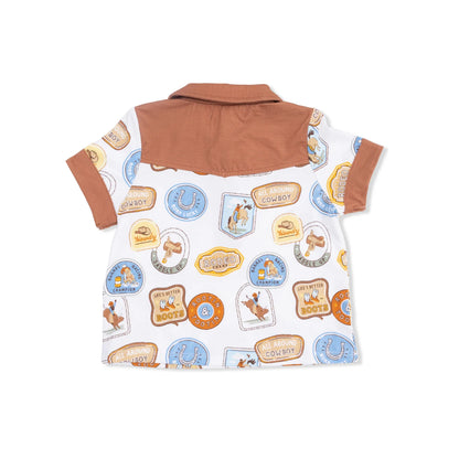 Rodeo Patches Cowboy Polo + Short Set