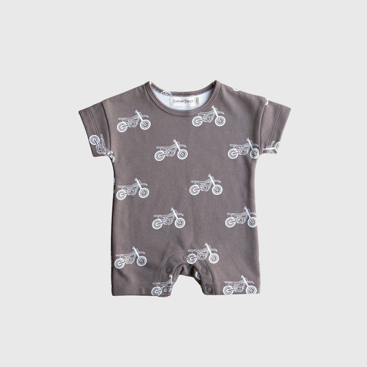 French Terry Romper | Dirt Bike
