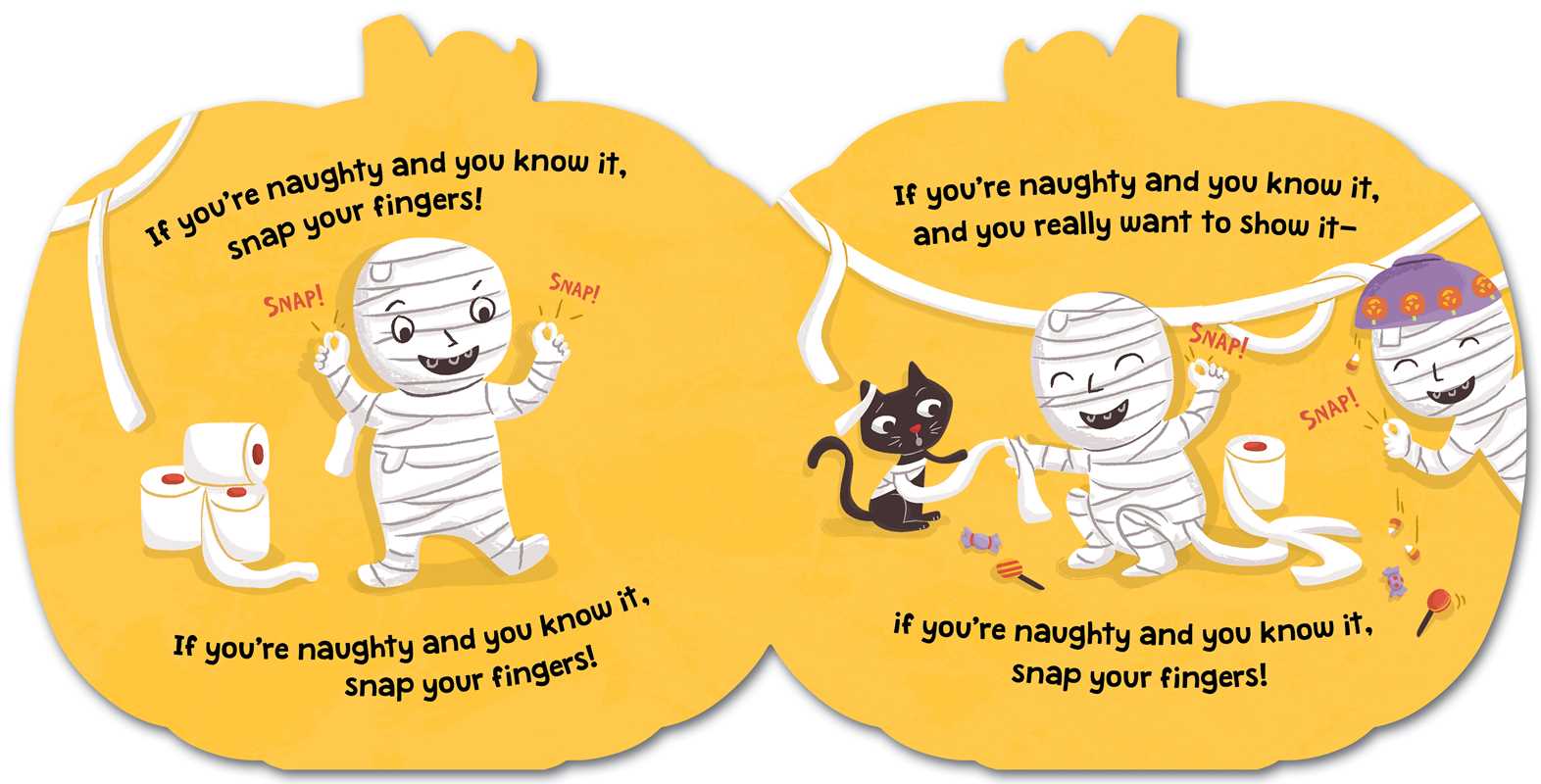 If You're Spooky and You Know It (A Pumpkin-Shaped Novelty Board Book for Toddlers) by Aly Fronis - view 5