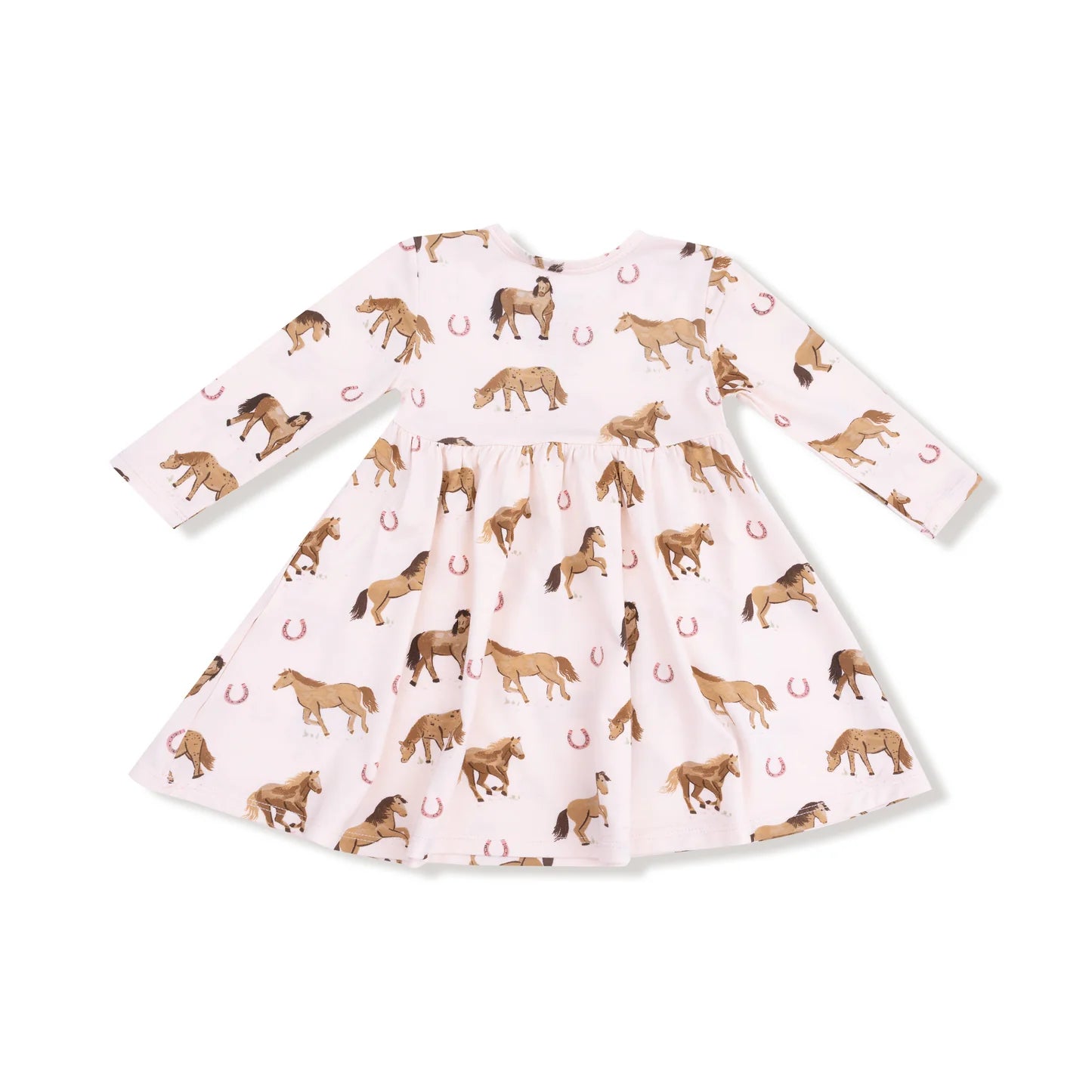 Horses Pink Twirly Dress
