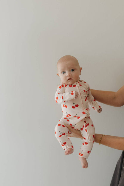 Bamboo Zip Pajamas | Cherry Orchard