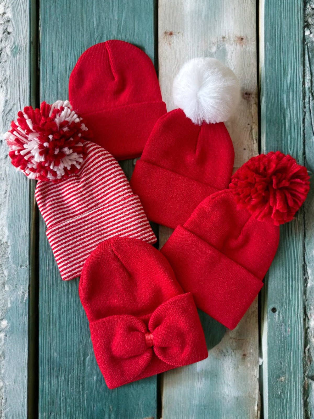 Baby's First Hat, Red Bow - view 3
