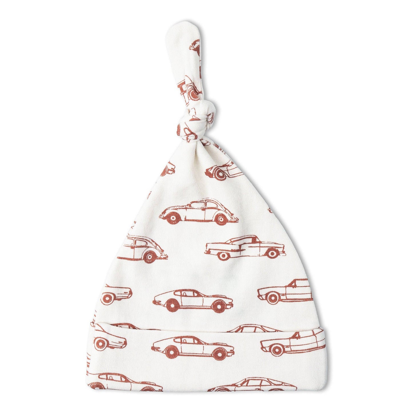 Organic Swaddle Blanket & Hat Set - Cars
