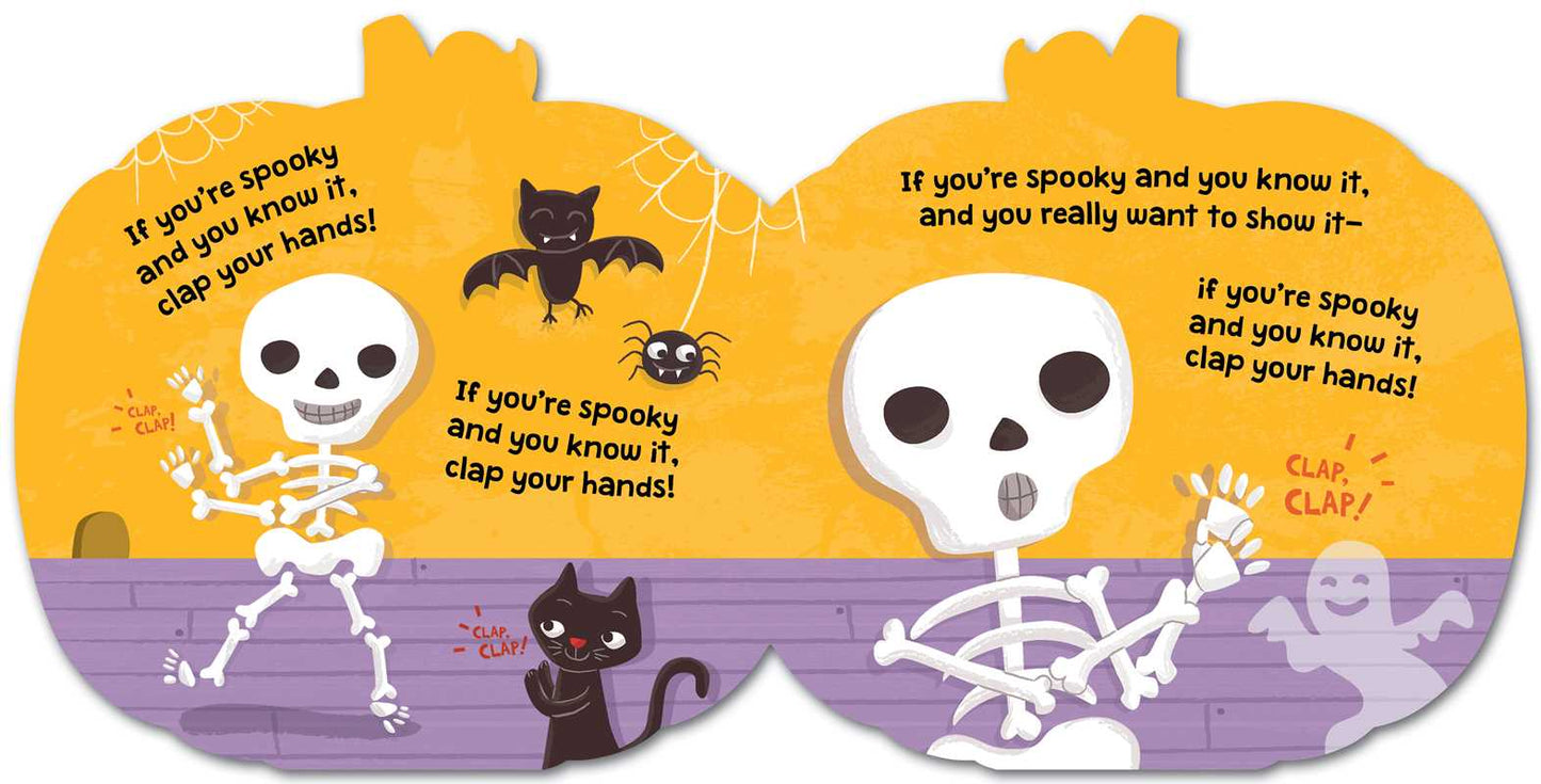 If You're Spooky and You Know It (A Pumpkin-Shaped Novelty Board Book for Toddlers) by Aly Fronis - view 2