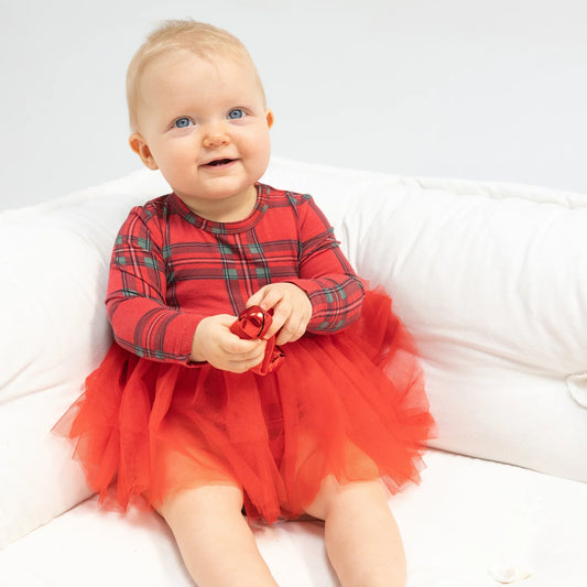 Vintage Holiday Plaid - Tutu Bodysuit