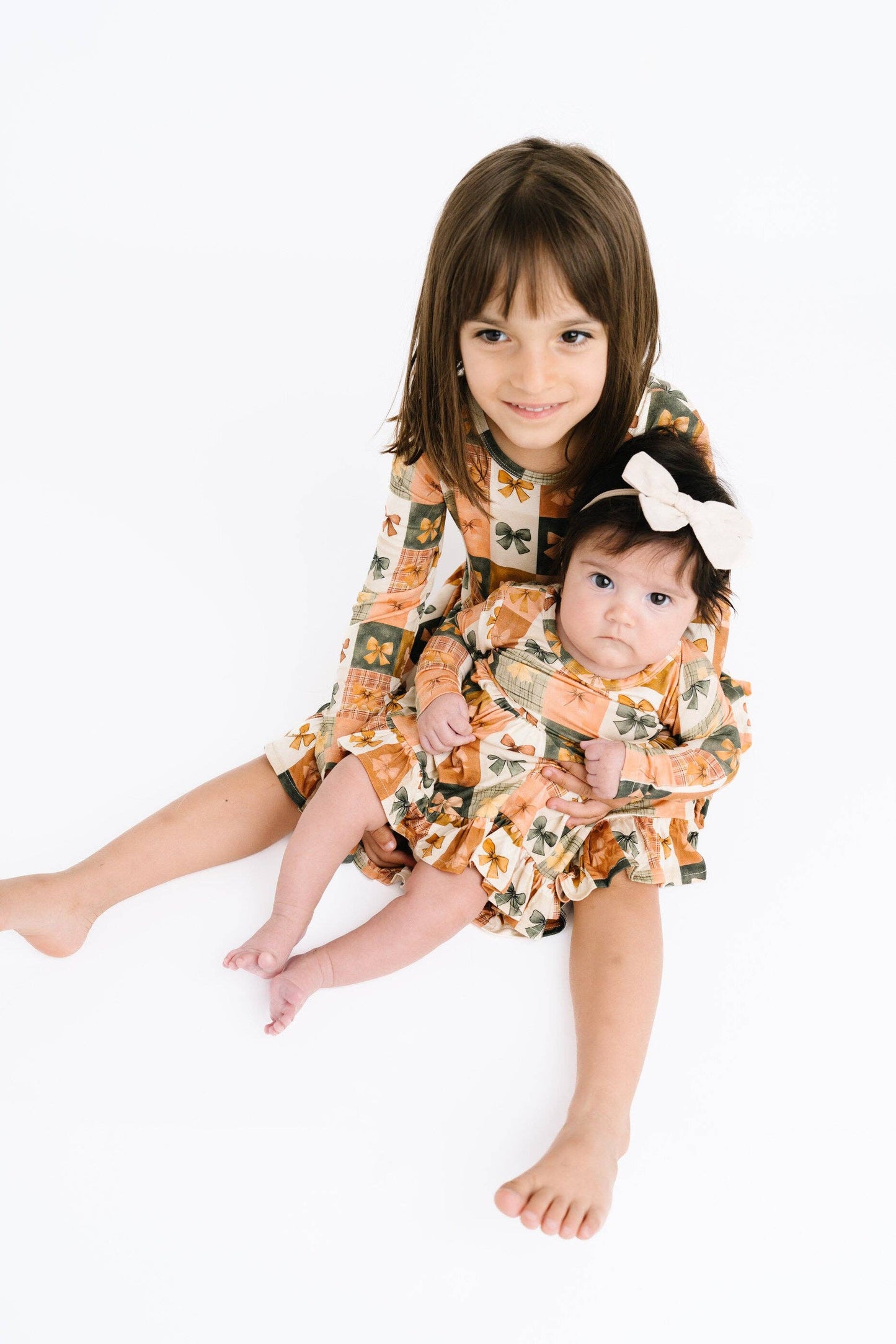 Bow Patchwork Bodysuit Bamboo Dress