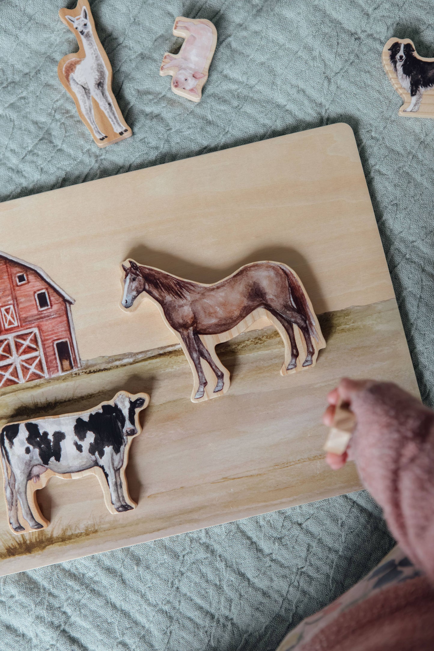Farm Animals Chunky Wooden Puzzle: A Tabitha Paige Puzzle