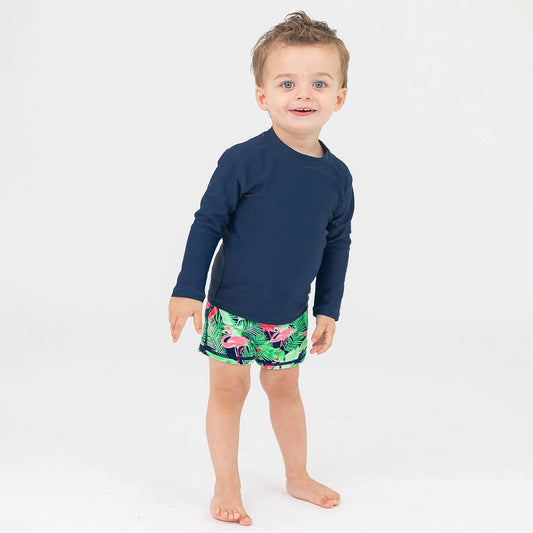 Flamingo Frenzy Swim Shorties