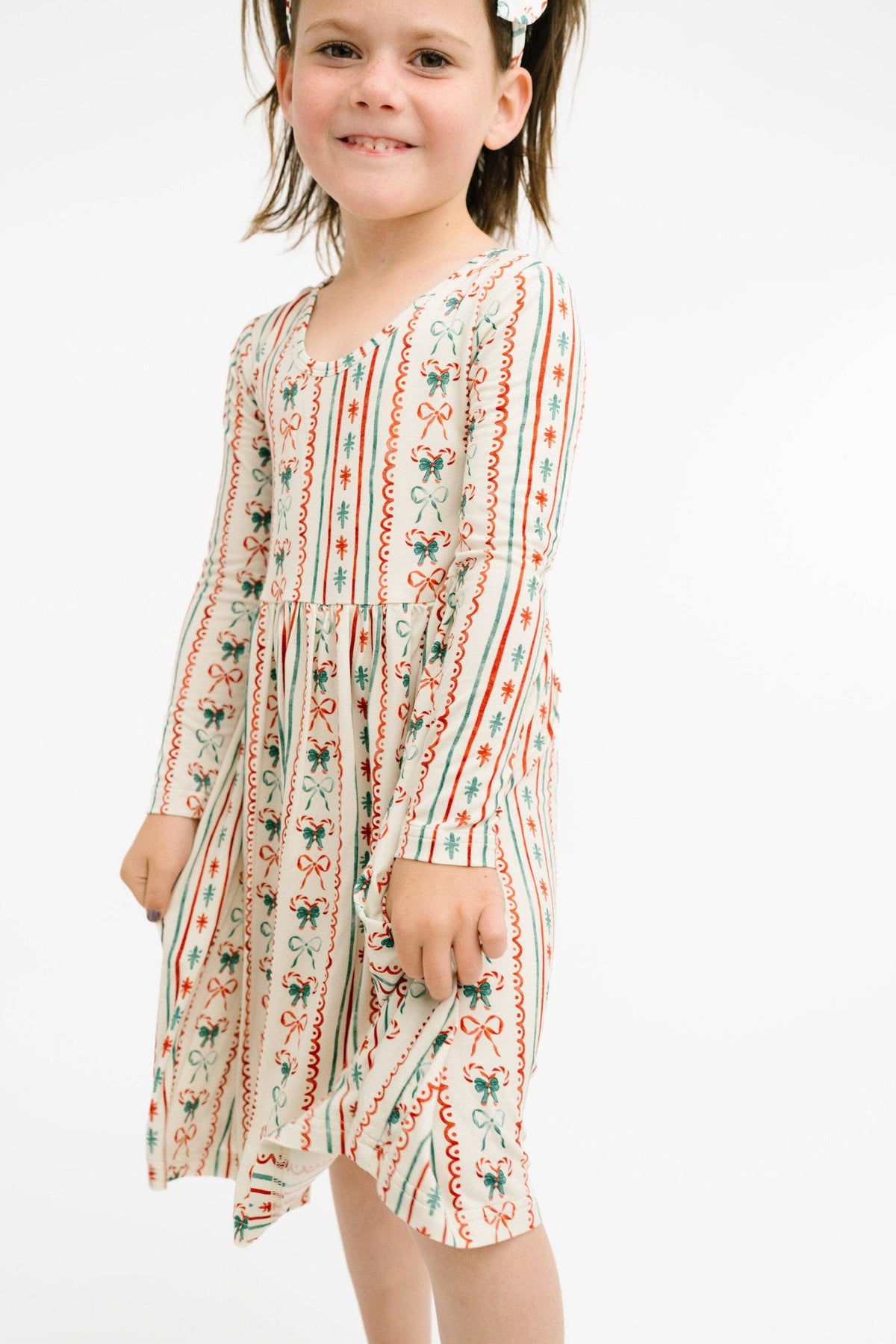 Christmas Dainty Bow bamboo dress - view 3