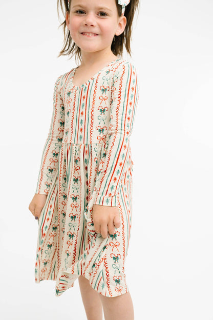 Christmas Dainty Bow bamboo dress - view 3
