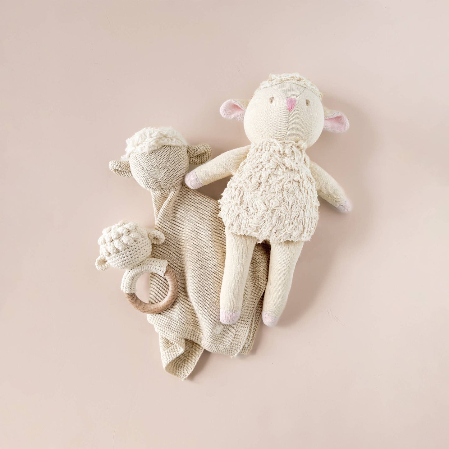 Teether Lamb Baby Newborn Rattle Gift Toy Sheep Farm