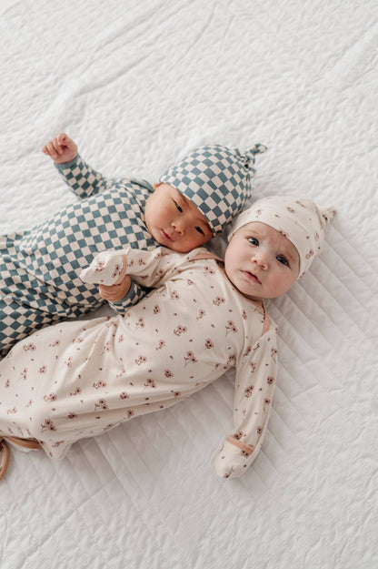 Mini Floral Knotted Sleeper Set