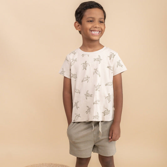 Organic Tee & Shorts Set - Turtles