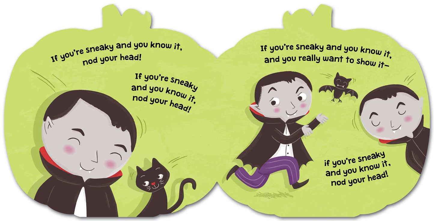If You're Spooky and You Know It (A Pumpkin-Shaped Novelty Board Book for Toddlers) by Aly Fronis - view 3