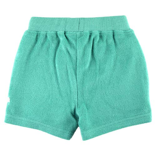 Ocean Teal Terry Knit Casual Shorts