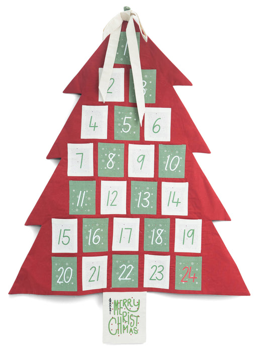 House of Kraft canvas advent calendar with 25 numbered pockets
