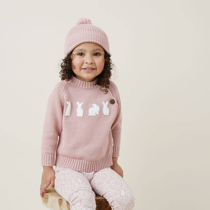 Rose Bunny Knit Jumper