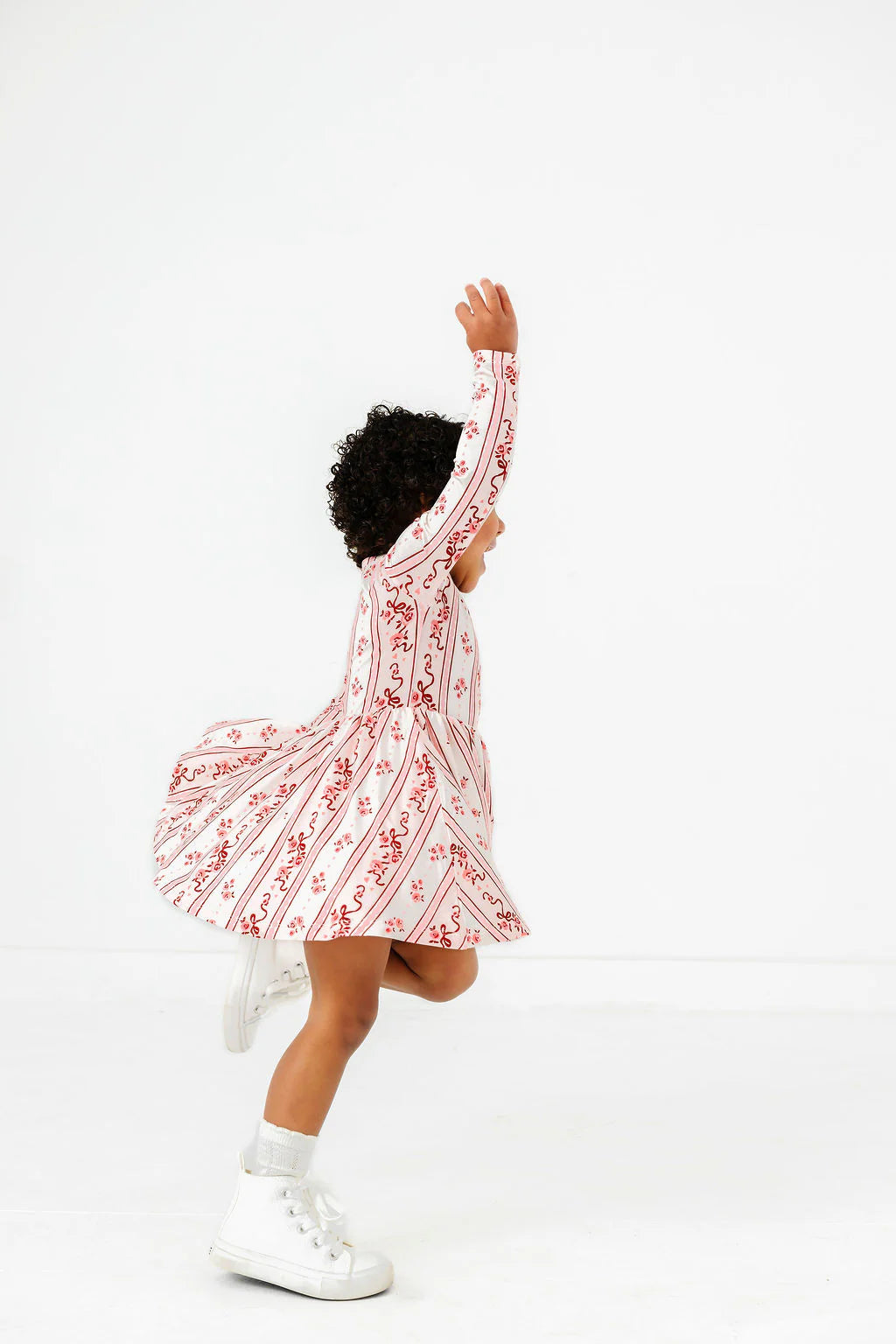 Vintage Love Long Sleeve Twirl Dress