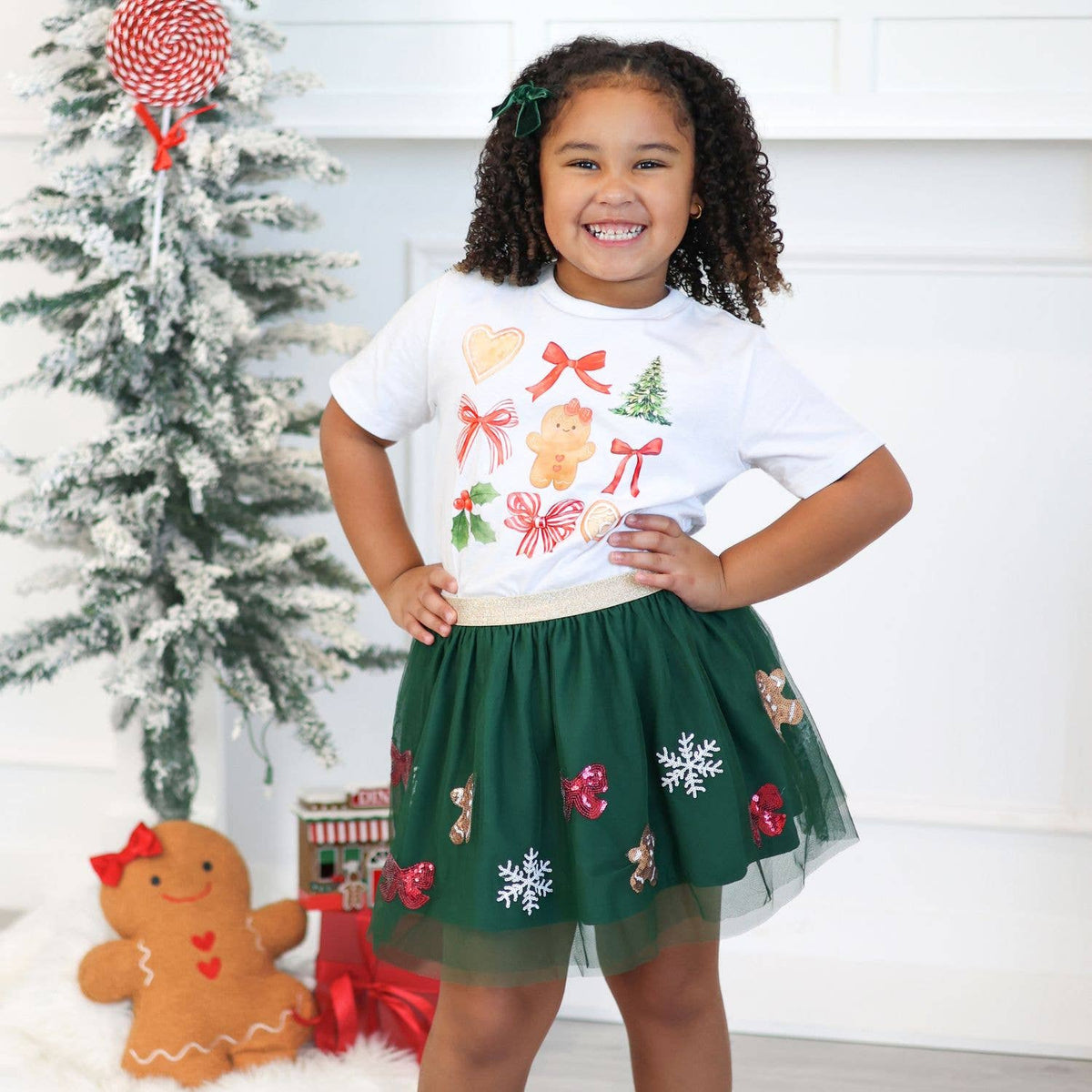 Gingerbread Cutie Christmas Short Sleeve T-Shirt - view 5