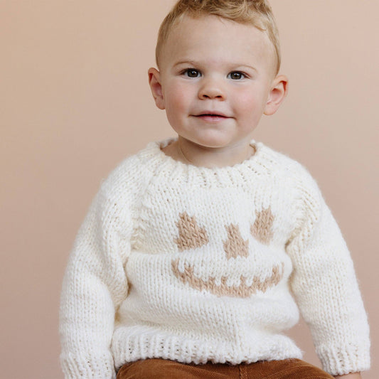 Jack-o-lantern Sweater - Cream