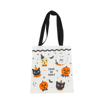 Vintage Halloween Characters Canvas Tote Bag