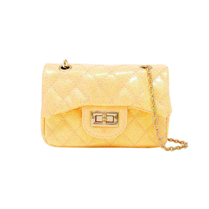 Classic Quilted Sparkle Mini Purse