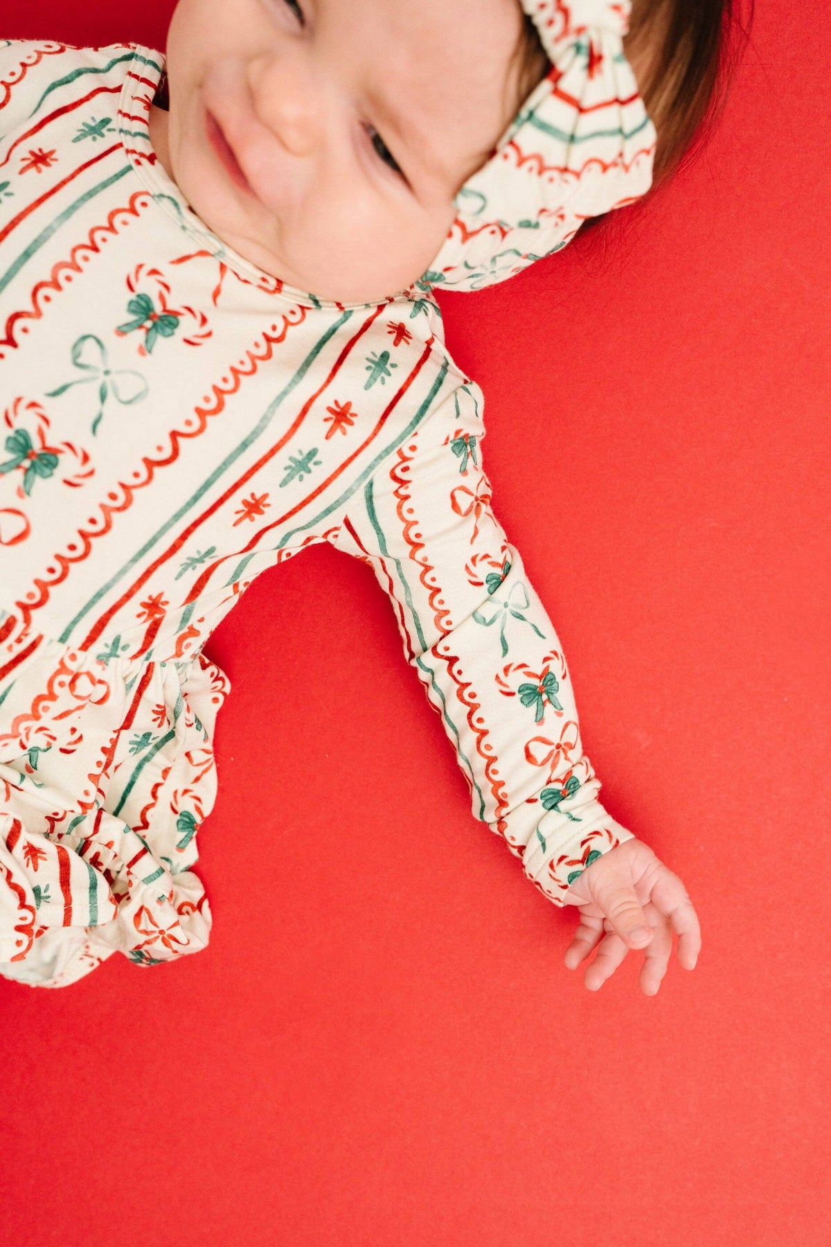 Christmas Dainty Bow bodysuit bamboo dress - view 6