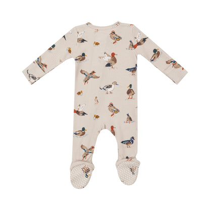 Ducks - 2 Way Rib Zipper Footie