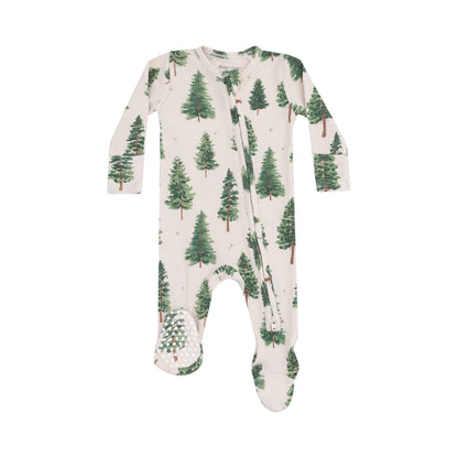 Forest Trees - 2 Way Zipper Footie